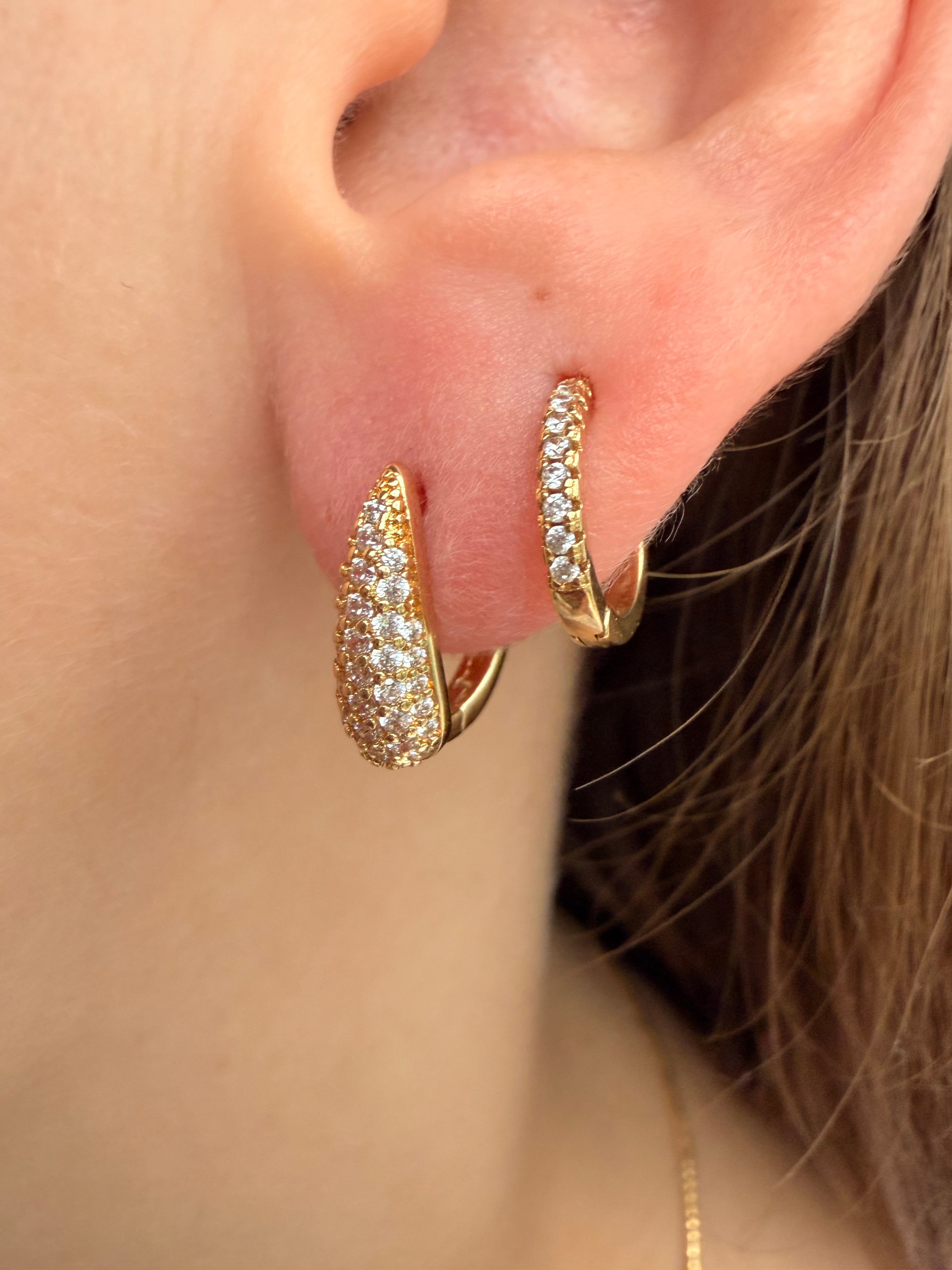 Boucles d'oreilles Blanche